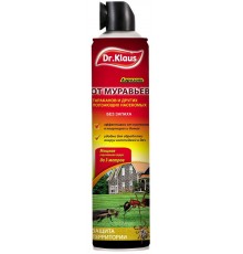 Dr.Klaus Аэрозоль от МУРАВЬЕВ, ТАРАКАНОВ и других ползающих насекомых, баллон 600мл/12