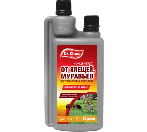 Dr.Klaus Концентрат от КЛЕЩЕЙ, МУРАВЬЕВ и других насекомых 250мл/10