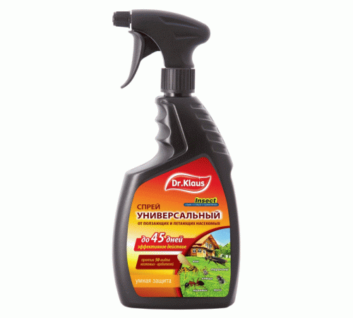 Dr.Klaus Спрей УНИВЕРСАЛЬНЫЙ от летающих и ползающих насекомых 750мл/8