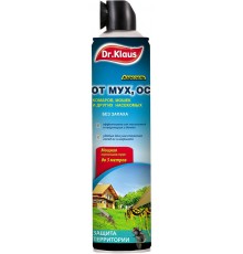 Dr.Klaus Аэрозоль от МУХ, ОС и других летающих насекомых, баллон 600мл/12