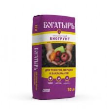 Биогрунт Богатырь "Для томатов, перца и баклажанов" 10 л