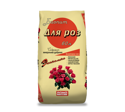 Плодородная смесь Биопит "Для роз" 60л