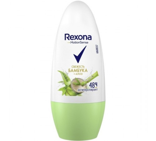 Рексона Део-ролик ЖЕН. Алоэ Вера и Бамбук 50мл *6*24*   / 288 / 3456/