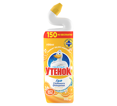 Средство чистящее д/унитаза Туалетный Утенок 5 в 1 цитрусовый 900мл *6*12