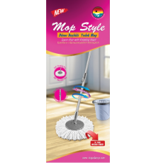 Швабра с вращающейся насадкой ЕН-163 (уп/25шт) арт.705