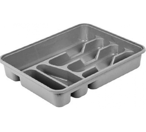 Лоток для столовых приборов  темно-серый (24) арт.14001