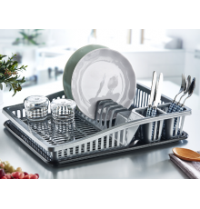 Сушка для посуды "Степ" маленькая антрацит- серый (24) шт арт,07107