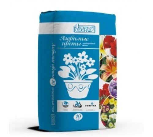 Грунт Плодородный Четыре сезона "Любимые цветы" 10л (5шт/уп)