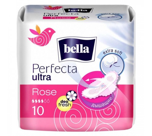 Bella прокладки гігієнічні perfecta ultra rose deo fresh 10 шт 211789