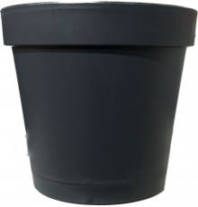 Горшок для цветов "Париж" 5.7л антрацит (36 шт). арт.29004
