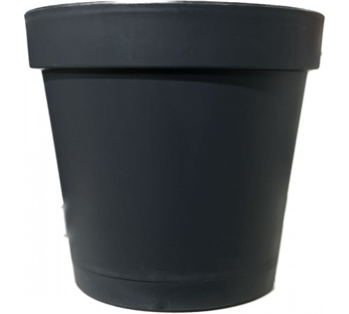 Горшок для цветов "Париж" 5.7л антрацит (36 шт). арт.29004