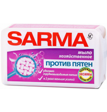 Мыло хозяйственное Сарма против пятен 140гр  *12*48*