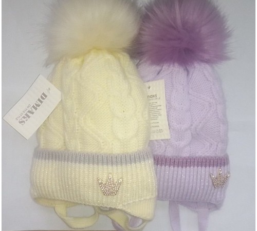 Шапка Девочка на завязках с бубоном + снуд