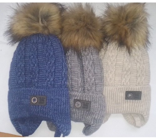 Шапка Мальчик  на завязках с бубоном