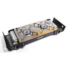 Печка газовая "ПИКНИК" нержовейка с переходником на 2 комфорки