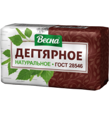 Мыло натуральное ВЕСНА Народное Дегтярное 140г в пленке ПП арт.6119 (44/уп)