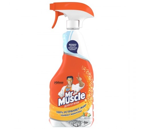 Мистер Мускул Средство чистящее д/кухни Энергия Цитруса триггер 500мл  *12