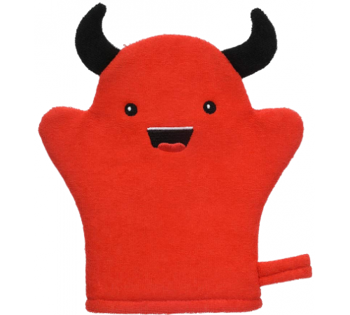 Банные штучки Мочалка варежка д/нежной и чувствительной кожи Чертенок soft 19х18см *30