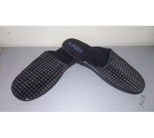 Тапочки мужские домашние (закрытая) подошва резин. 41-46р арт 93-2 (6пар/уп)/60мещ