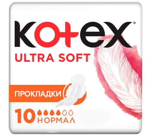Kotex Прокладки Ultra Soft Normal 10шт  *10
