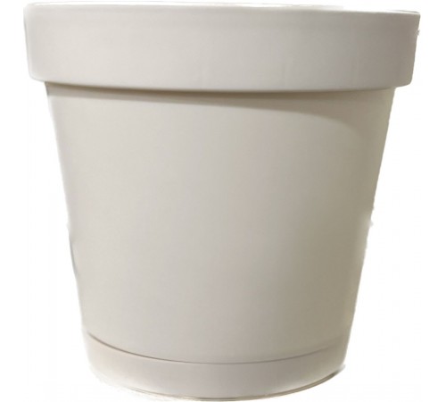 Горшок для цветов "Париж" 3,75л белый (48шт). арт.29003