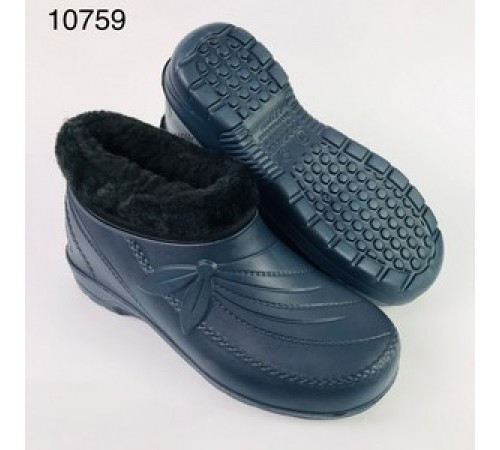 Галоши жен. пена Прогресс Клео Т.Синие Мех (6 пар,р.38-42) 10759