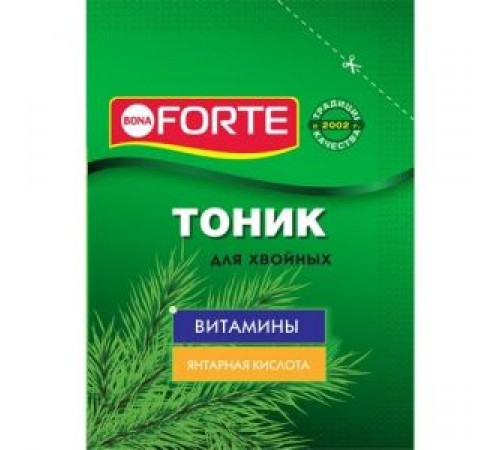 Bona Forte Средство тоник сухой для хвойных растений пакет 15г/ 72