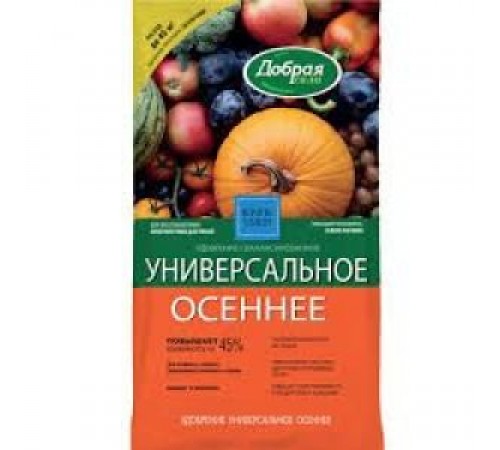 Добрая сила Сухое удобрение Универсальное осеннее пакет 0,9кг/12