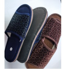 Тапочки Мужские комнатные открытые подошва ЭВА черная Эконом Ромб 41-46рр Китай 12 пар