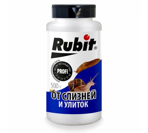 Средство от улиток и слизней 500г (12) (слизнякофф) БАНКА с крышкой сито Рубит арт. 144768