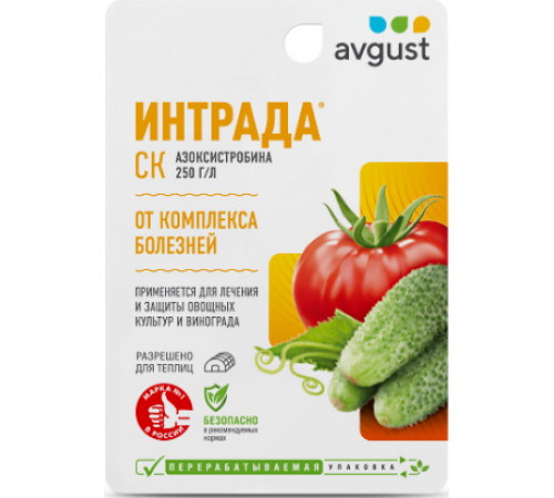 Средство от болезней овощных культур и винограда ИНТРАДА 10мл N80 Август