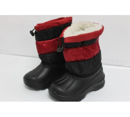 Сапоги детские дутик полосатик №Д-21 TS Красный 28-35рр (8шт/уп)