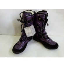Сапоги Детские дутики Аляска №60272 Фиолетовые рр 31-33 (6шт/уп)