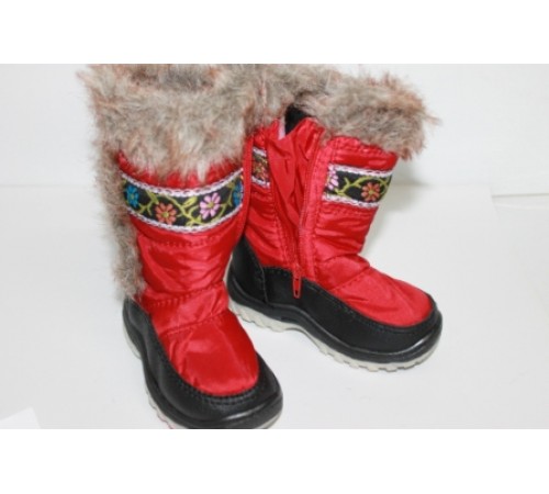 Сапоги детские красные ДББ-14 22-29рр (8пар/уп)