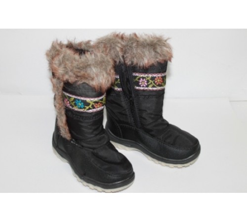 Сапоги детские черные ДББ-11 22-29рр (8пар/уп)