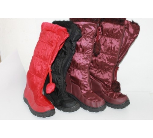 Сапоги Женские дутики Аляска №А-5 микс Польша рр37-41 (7шт/уп)