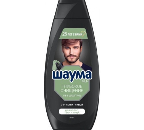 Шампунь Шаума 360мл.Для мужчин 3в1 Глубокое очищение  *5*10