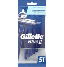 Жилетт Gillette МУЖ СИНИЕ BLUE- II однораз  (5 шт) *12*24/ 288 / 2016
