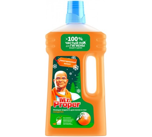 Mr.Proper Средство для мытья полов Мандарин 1л      6*12*