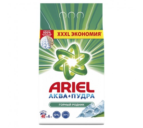 Стиральный порошок ARIEL Ариель Автомат Горный родник 3кг   *2*6*