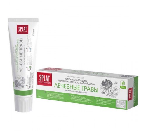 Зубная паста.СПЛАТ Professional Лечебные травы 100мл 5*25