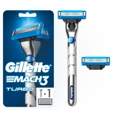 Gillette Mach3 Turbo 3D Бртвенный станок (2сменные кассеты)