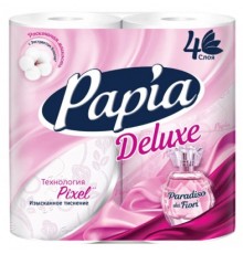 Papia Deluxe Туалетная бумага 4-слойная 4шт