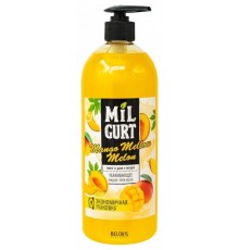 Жидкое крем-мыло "MILGURT" манго и дыня в йогурте 860 г. Арт 5193 (8/уп)