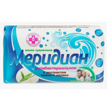 Мыло туалетное "Меридиан" Антибактериальное 100гр в индив. уп. из ЛАМИНИР. БУМАГ.(58шт/кор)