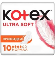 KOTEX прокладки Ультра Soft  Нормал 10шт арт.208738  *16 (10)* 1920