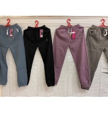 Штаны женские спорт с монжетами плотные Круто QI №Т901 ассорти 4цв. (5XL-6XL-7XL) (6шт/уп)