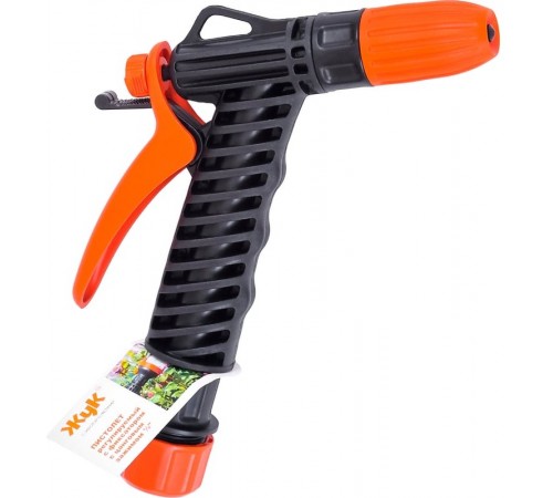 Пистолет поливочный "Жук" с фиксатором с цанговым зажимом 1/2 арт.4077-00