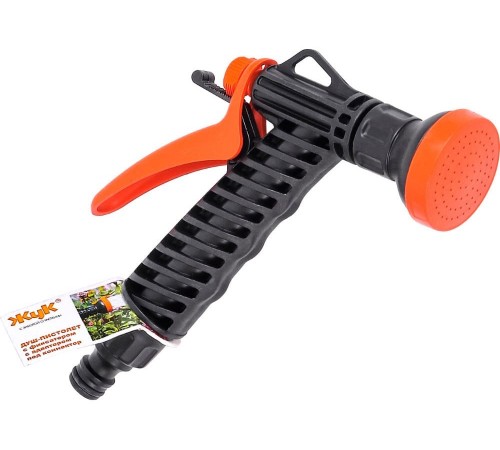 Душ-пистолет поливочный "Жук" с фиксатором под коннектор 16шт/уп арт.3261-00