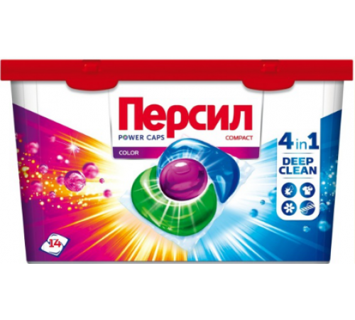 Капсулы для стирки PERSIL ПЕРСИЛ Power Cups Color 4в1 Колор 14 шт х 15г *2*4*576